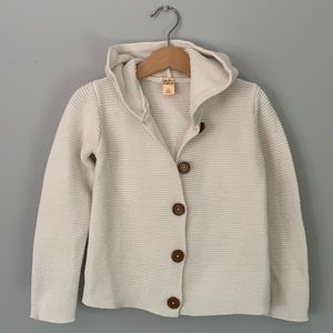 HARPER CANYON
Kids' Pompom Hoodie In Ivory Egret Size 4T